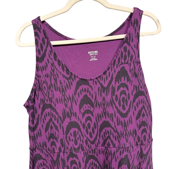 Mini Skater Dress, Fit and Flare Black & Purple Juniors XXL (19” P2P) - Picture 2 of 6